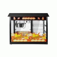 GGM Gastro Machine à pop-corn professionnelle noire 5 kg/h - avec placard chauffant - noir 4063326411222 GGM Gastro Machine à pop-corn professionnelle noire 5 kg/h - avec placard chauffant - noir 4063326411222