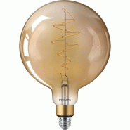 Lampe led giant globe filament e27 7 w 470 lm ambré 1800k gradable