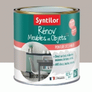 Peinture meuble et boiserie rénov' SYNTILOR taupe bohème mat 0.5 l