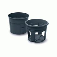 Prosperplast - Pot de culture pour pommes de terre Potato Grower en plastique, coloris anthracite, 39,2 x 39,2 x 31,6 cm - gris plastique ZA1392