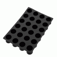 Schneider - Moule en silicone, cylindre - noir silicone 115343