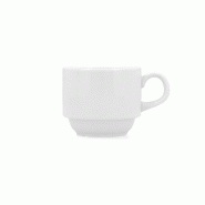 Service à café Bidasoa Glacial, 6 tasses en porcelaine, 18 cl - blanc porcelaine 5430014