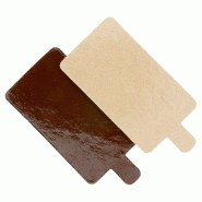 Support carton chocolat/praliné 4,5x13cm - par 200
