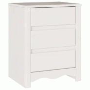 VidaXL Table basse Drammen Blanc 45 x 35 x 56 cm Bois de pin massif - Modèle Intemporel - 42003049