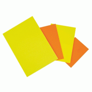 Apli Lot de 50 étiquettes carton 780 g/m², forme rectangulaire 50x65, coloris jaune/orange - 3270240429252