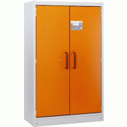Armoire anti-feu PROline 12/20 F90 pour fûts, 2 portes orange - CEMO - 12039