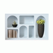 Buffet Firmine L120cm design arches style troglodyte Blanc - blanc Bois massif ahf240109white Buffet Firmine L120cm design arches style troglodyte Blanc - blanc Bois massif ahf240109white