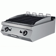 Climahosteleria Barbecue à gaz de table en pierre volcanique 20,60 kW 800x900x300h mm EMPPLS9LG020 Istanbul Line 900 - EMPPLS9LG020