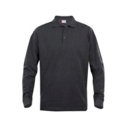 CLIQUE Polo ML Homme Anthracite Chiné 5XL CLIQUE Polo ML Homme Anthracite Chiné 5XL