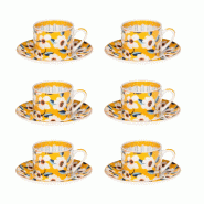 Coffret 6 tasses et sous-tasses Zinnia 8 cl - 8.00 cl Jaune Rond Grès Table Passion 6.00x6.00 cm - jaune Grès 3106232390289 Coffret 6 tasses et sous-tasses Zinnia 8 cl - 8.00 cl Jaune Rond Grès Table Passion 6.00x6.00 cm - jaune Grès 3106232390289