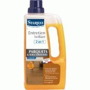 Entretien brillant 2 en 1 tous parquets et sols stratifies 1l STARWAX 1 l