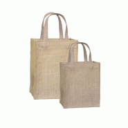 Sac jute naturel 20+10,5x25cm - par 10