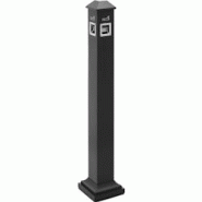 Ulsonix - Cendrier extérieur sur pied - pour l'extérieur et l'intérieur - verrouillable - 21.5 x 21.5 x 120.5 cm - 4062859175878