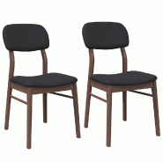 VidaXL Chaises à manger coussins 2 pcs marron bois massif caoutchouc Modèle Orion Master Nova - 4102524