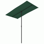 VidaXL Parasol de jardin avec mât en aluminium 180x110 cm vert Modèle Terrasse Prestige Prime - 47328