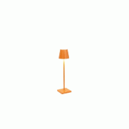 Zafferano Lampe De Table Poldina Pro Micro Orange Led, Rechargeable Et Dimmable Avec Une Autonomie Jusqu'À 12 Heures - orange 8054144506623