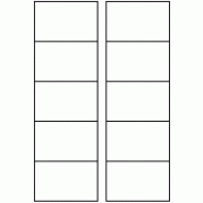 Avery Zweckform 100 cartes de visite microperforées blanches 185 g/m² 85 x 54 mm, Jet d'encre, Laser monochrome, copieur (10 feuilles A4 / cdt) - C3