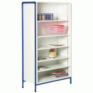 Bibliothèque scolaire Idéal - Réf 215215-01 - 5 étagères dont 4 réglables - 105 x 45 x 182 cm