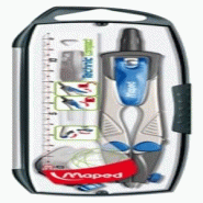 Compas Maped Technic Compact, boîte de 4 pièces : 1 compas Technic Compact, 1 adaptateur universel, 1 ... - bleu papier 3154145387001