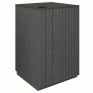 Comptoir Vertigo T03 avec tiroir MDF noir et noir 60x60x93cm