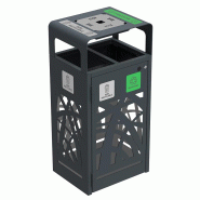 Corbeille de Tri Anti-Nuisibles 2 x 60L - Planche Stickers OFFERTE - CYBEL - Référence 59353 - Fabrication Française_1