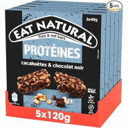 Eat Natural – Barres aux fruits et aux noix cacahuètes et chocolat noir – 5 x 3 x 40 g - 3017620900075_0