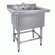 Évier profond simple ou double en acier inoxydable - 400 mm de profondeur - capacité jusqu'à 2 x 100 L Évier profond simple ou double en acier inoxydable - 400 mm de profondeur - capacité jusqu'à 2 x 100 L