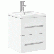 Helloshop26 - Armoire de lavabo de salle de bain avec vasque encastrée 41 x 38,5 x 48 cm rangements modernes en bois d'ingénierie 02_0055537 - Bois