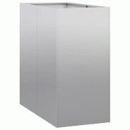 Helloshop26 - Jardinière élégante design moderne balcon jardin 40 x 80 x 80 cm en acier galvanisé 02_0051561 - acier 3000236980418