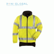 VESTE DE SÉCURITÉ HAUTE VISIBILITÉ 2EN1 ANTI-PLUIE ET ANTI-FROID THERMIQUE EN POLYESTER ENDUIT POLYURÉTHANE 3 POCHES CLASS 3 - HI-WAY COVERGUARD_0