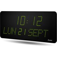 Horloge LED Style II 10 Date, alimentation 230V, indépendante, LED verte - BODET