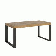Itamoby Table Extensible 90X180/284 Cm Tecno Premium Chêne Nature Structure Anthracite - marron VE284TATECPRE-QN-AN