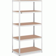 MSW - MSW MSW-STSH-28 Étagère Robuste en métal Gris 100 x 60 x 200 cm pour 5 x 150 kg - gris 4062859091161 MSW - MSW MSW-STSH-28 Étagère Robuste en métal Gris 100 x 60 x 200 cm pour 5 x 150 kg - gris 4062859091161