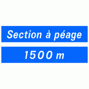 Panneau directionnel D47a - Section routière ou autoroutière avec péage Panneau directionnel D47a - Section routière ou autoroutière avec péage