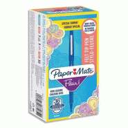 Paper Mate Flair Feutres de Coloriage, pointe moyenne (0,7 mm), bleu, lot de 36 - 3026980771751