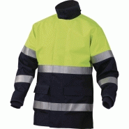 Parka de protection haute visibilité polyester/fibres antistatiques enduit pu - komodo2hv