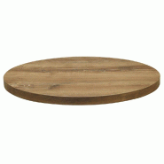Plateau rond de table d'intérieur Tavola Ø60cm stratifié rovère slavona