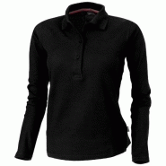 Polo manches longues pour femme Point - maille piquée 100% coton peigné - 180 g/m² Polo manches longues pour femme Point - maille piquée 100% coton peigné - 180 g/m²
