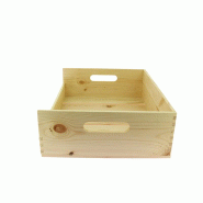 PROLINEA Venicia cagette rectangle pin vernis pm 40x30x6/12 fsc lot de 6 - beige Bois massif CLW-4480450