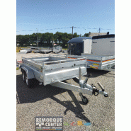 Remorque Lider ROBUST - 300 x 150 x 50 cm - 2 essieux freinée - PTAC 2500 Kg - Référence 32680
