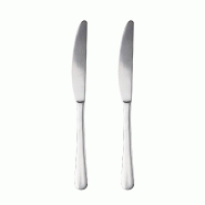 San Ignacio - Set 2pc de couteaux en acier inoxydable recyclé finition brillante natur - argenté inox Q4405