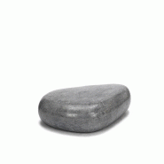 Stones Sasso Big Table Basse (74X123X27H) En Pierre Fossile Grise - gris 8033959241196