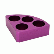 Support poly-block violet, 11 trous, Ø28x24mm - Ref.: LBM011 Support poly-block violet, 11 trous, Ø28x24mm - Ref.: LBM011
