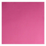 Thouy Serviettes en papier molletonné rose fuchsia 40 x 40 cm par 50 - 3701114803279