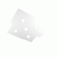 Top light Plafonnier carré Toplight 5 lumières Plate avec douille GX53, structure blanche, design moderne 73x67x3cm - blanc 8057094705894