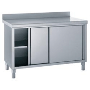 Tournus Equipement Meuble neutre à portes coulissantes avec dosseret longueur 1400 mm Tournus - 524363 - plastique 524363 Tournus Equipement Meuble neutre à portes coulissantes avec dosseret longueur 1400 mm Tournus - 524363 - plastique 524363