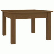 VidaXL Table basse Marron miel 45x45x30 cm Bois massif de pin Modèle Luna Concept - 814227
