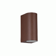 Applique extérieure Roya 2x GU10 IP44 rouille aluminium up & down - 204260224 - marron 4017807519006