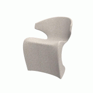 Chaise design in & out WING - écru granit