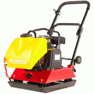 Compacteur à plaque vibrante 21 kN - Avec réservoir d'eau - Moteur essence 6,5ch - Plaque 60 x 48 cm Torros TPT2102W